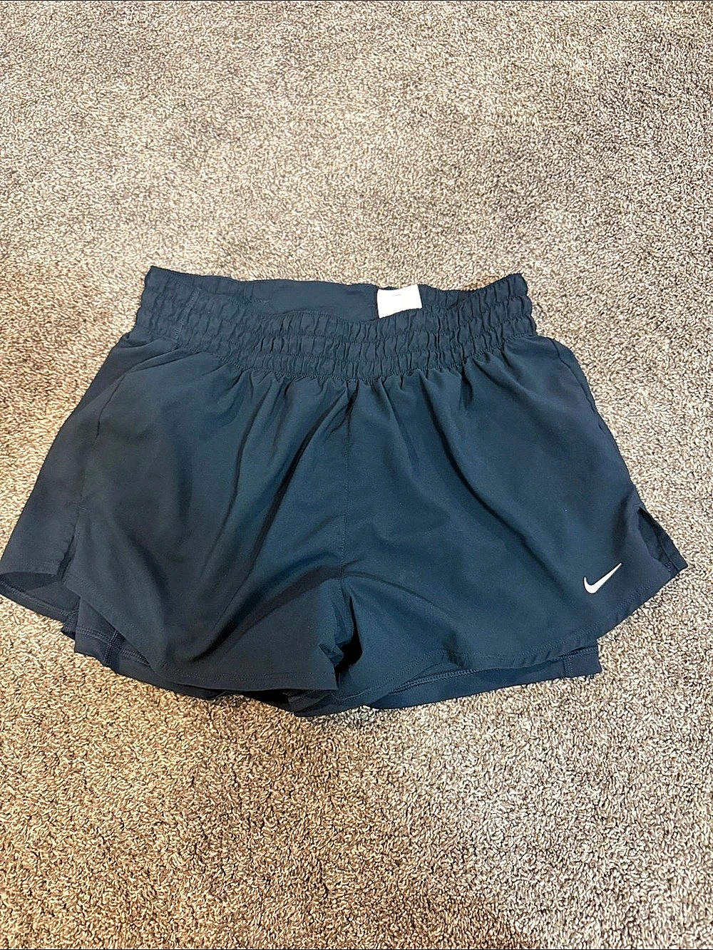 Nike One Dri-FIT High-Waisted 2-in-1 Shorts Blue